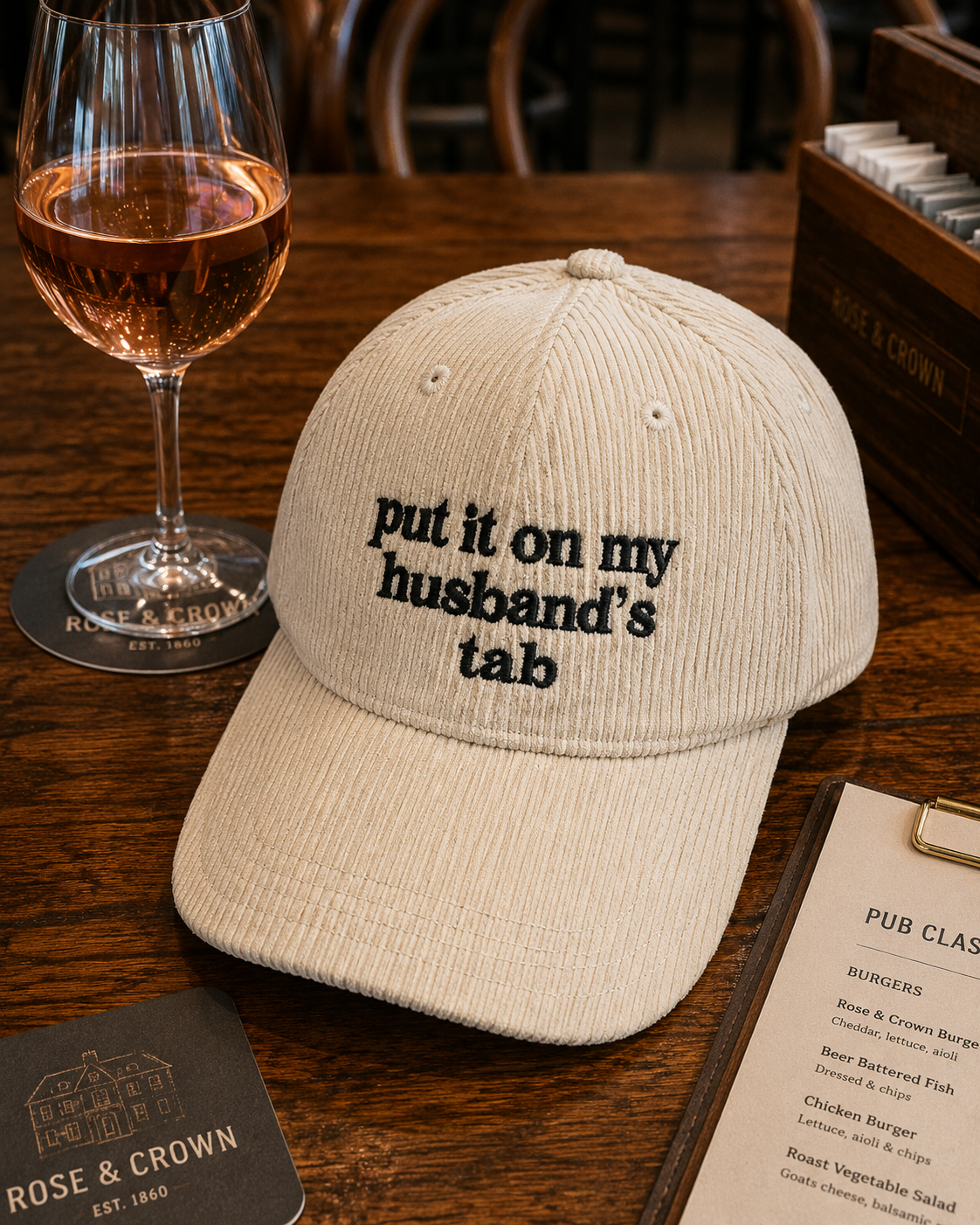 PUT IT ON MY HUSBAND'S TAB hat