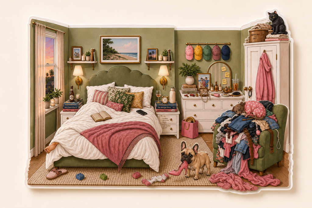 1 of 16 - Master Bedroom - Build-a-Scene 3D Collectible Stickers