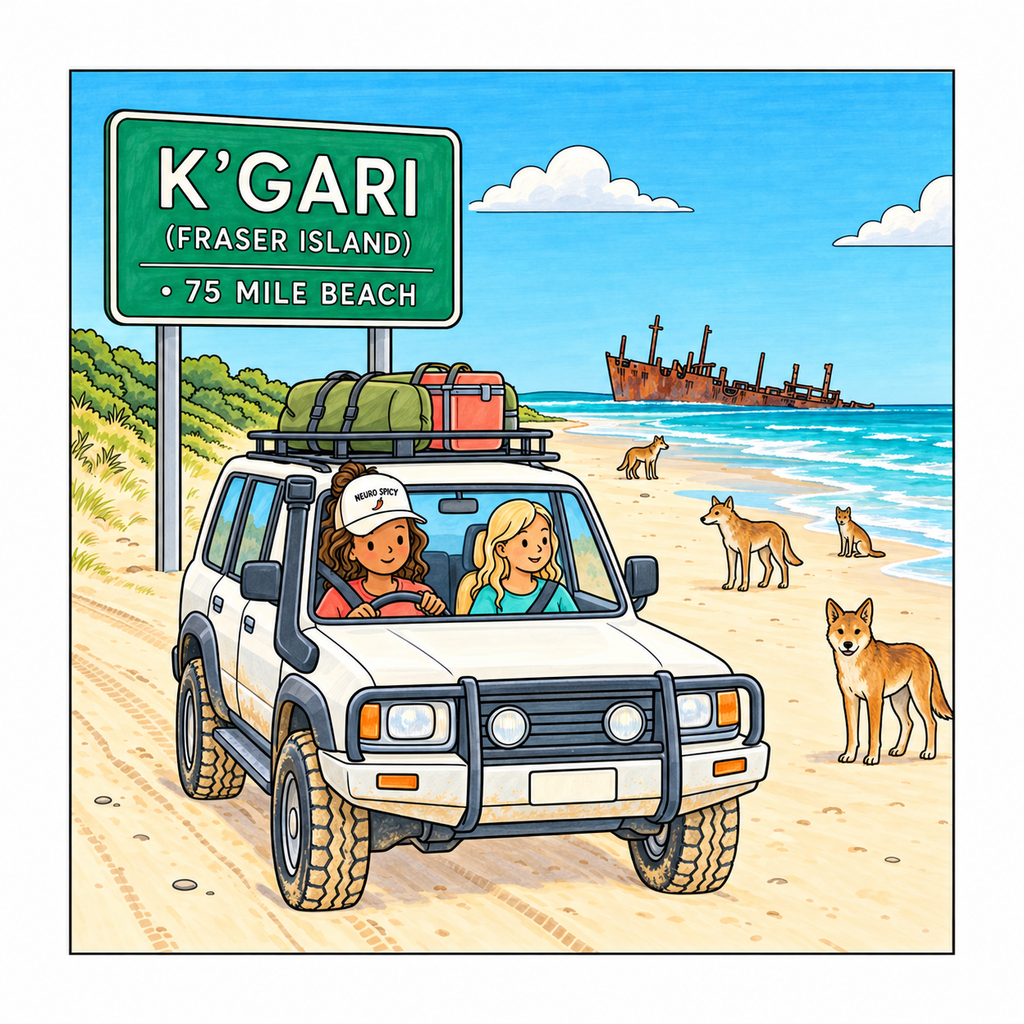 kgari coloured — digitally coloured inspiration; interior pages arrive uncoloured