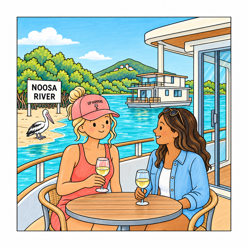 noosa river coloured — digitally coloured inspiration; interior pages arrive uncoloured