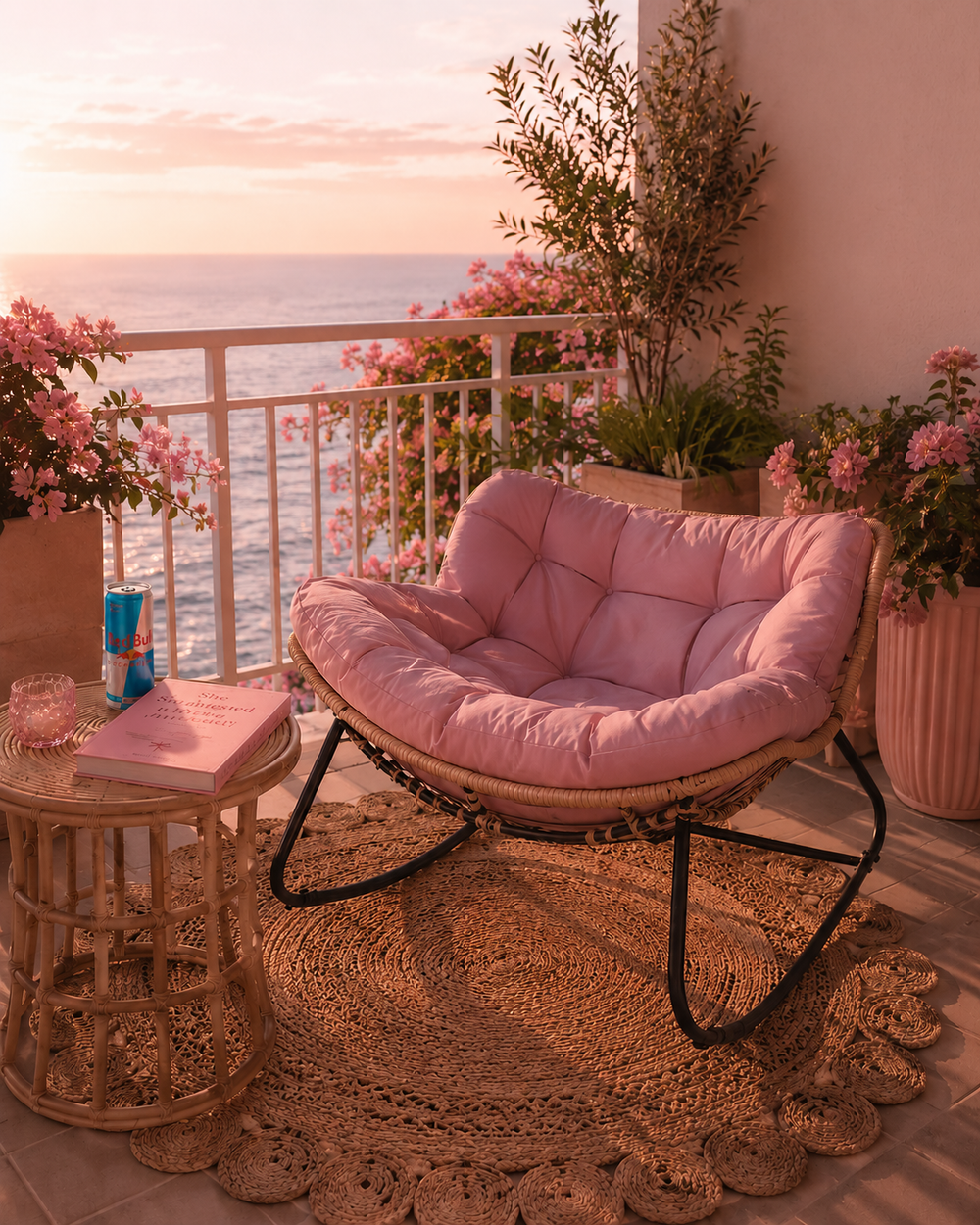 THE PINK ROCKING NEST CHAIR