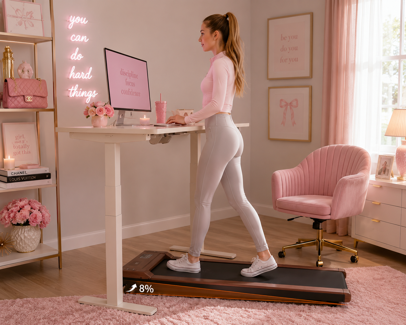 THE UNDER-DESK WALKING PAD
